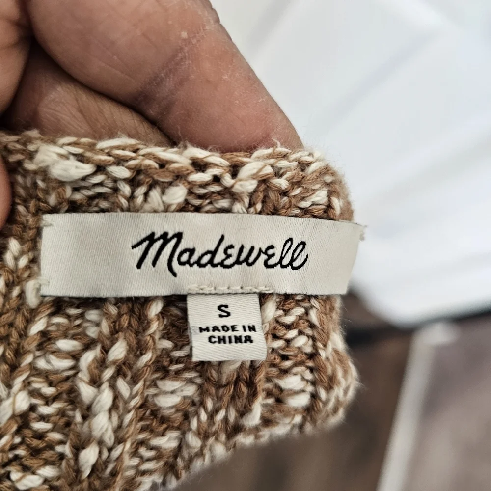 Madewell Boatneck Side Button Sweater Size Small{bx8}